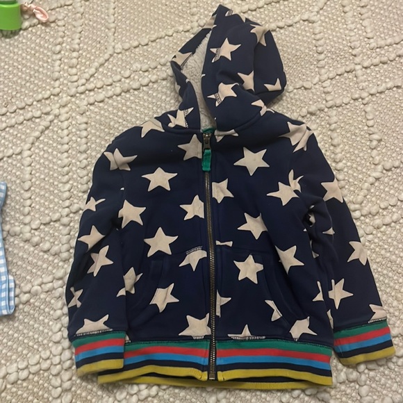 Mini Boden Other - Mini Boden Star Fleece Hoodie 2-3T
